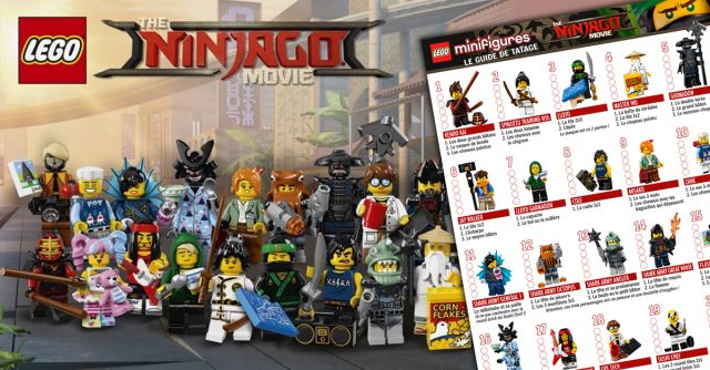 Minifigs à collectionner LEGO Ninjago Movie (71019) guide de tâtage