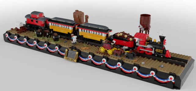 LEGO Western train