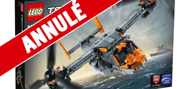 Le set LEGO Technic 42113 Bell Boeing V-22 Osprey est officiellement annulé à 10 jours de sa sortie !