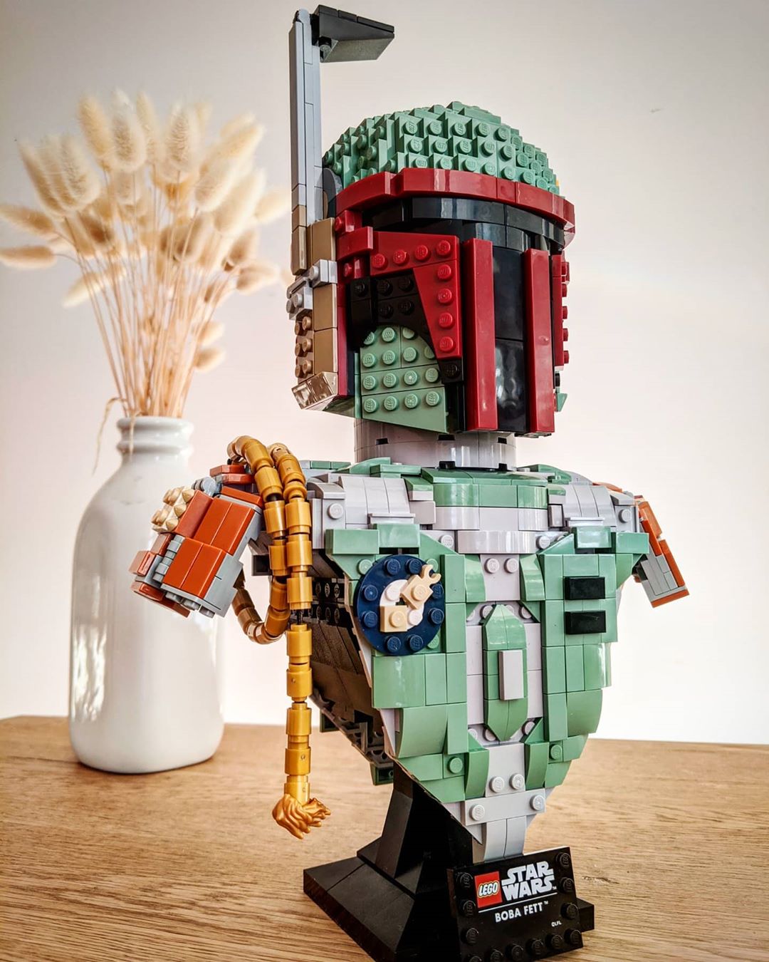 Vitrine pour casque LEGO Star, Stormtrooper, Boba Fett, TIE
