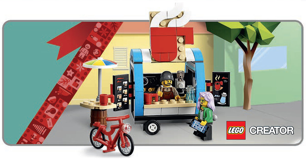 Chez LEGO : le cadeau LEGO Creator 40488 Coffee Cart offert dès 65