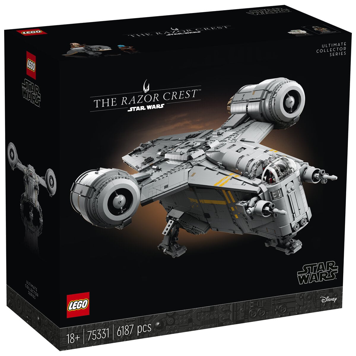Lego® Star Wars 75331 Razor Crest, Maquette Vaisseau Spatial, Le  Mandalorien, Collection Ucs à Prix Carrefour