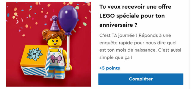 LEGO VIP offre anniversaire