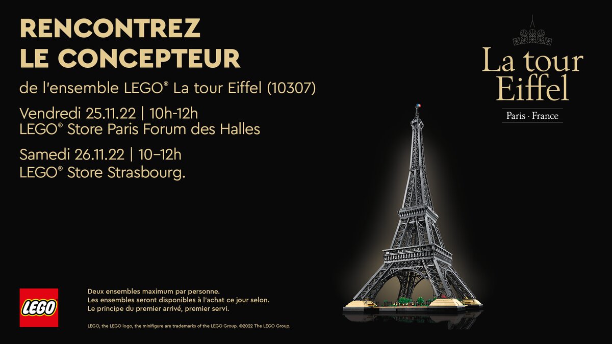 La tour Eiffel 10307, LEGO® Icons
