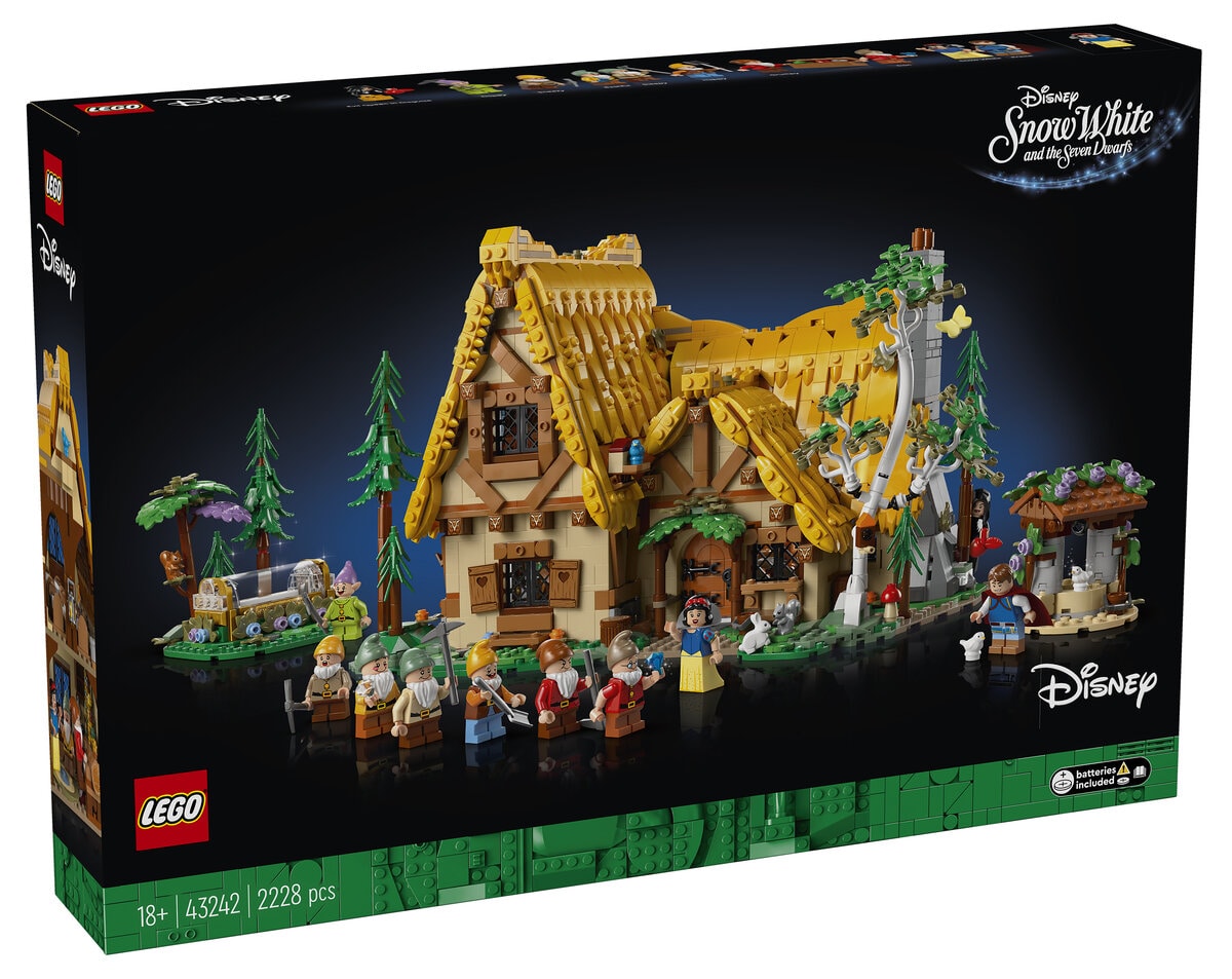 LEGO Disney 43242 Snow White and the Seven Dwarfs Cottage l'annonce