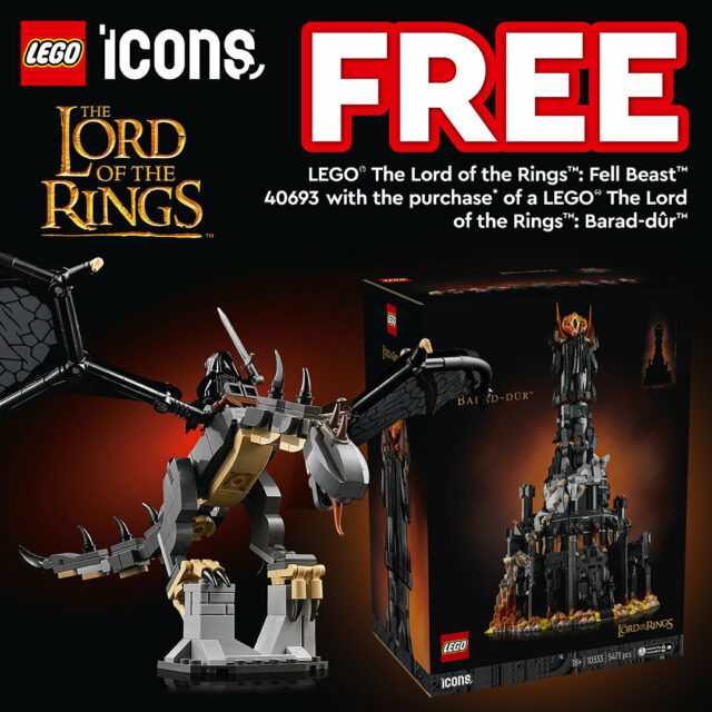 Cadeau LEGO 40693 The Lord of the Rings 10333 Barad-Dûr GWP