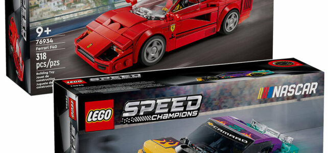 LEGO Speed Champions 76934 Ferrari F40 76935 NASCAR Next Gen Chevrolet Camaro ZL1