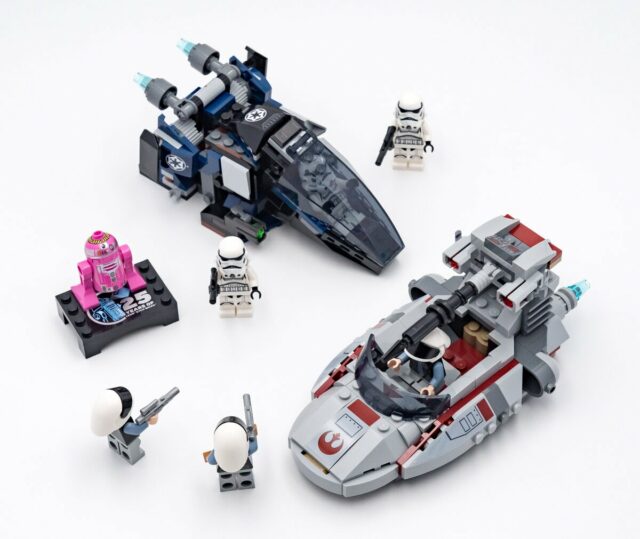 Review LEGO Star Wars 40755 Imperial Dropship vs. Rebel Scout Speeder