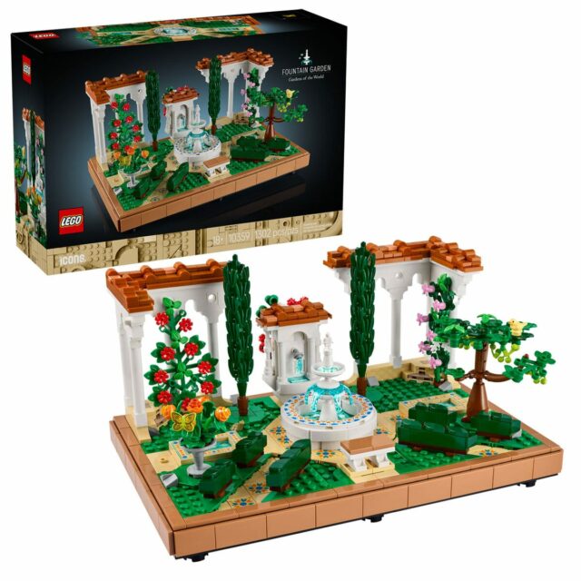 Nouveauté LEGO Icons 10359 Fountain Garden : le set est en ligne sur le Shop