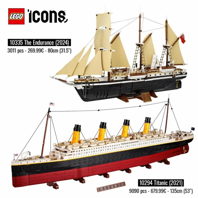 LEGO 10335 Endurance 10294 Titanic