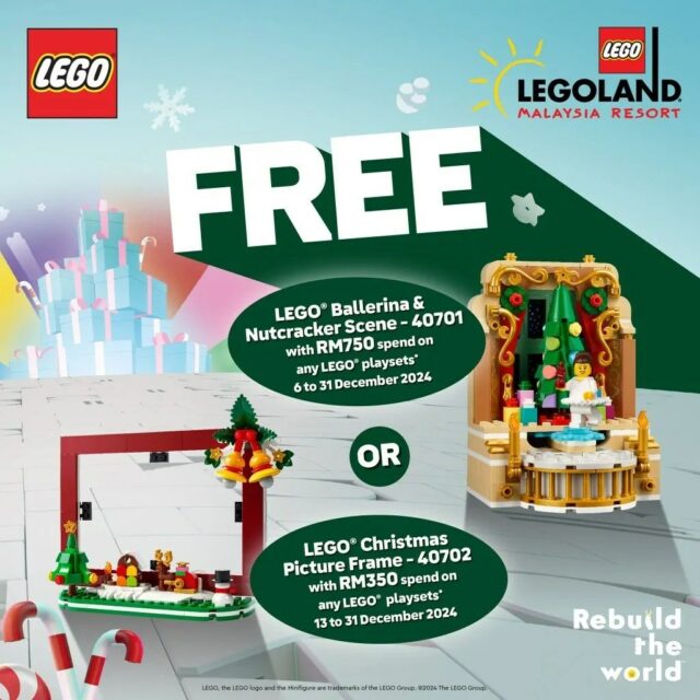 LEGO 40701 Ballerina & Nutcracker Scene et 40702 Christmas Picture Frame : premier aperçu des futurs cadeaux (xmas gwp)