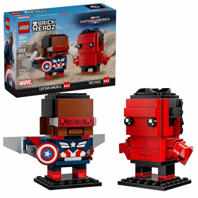 LEGO BrickHeadz 40688 Captain America & Red Hulk