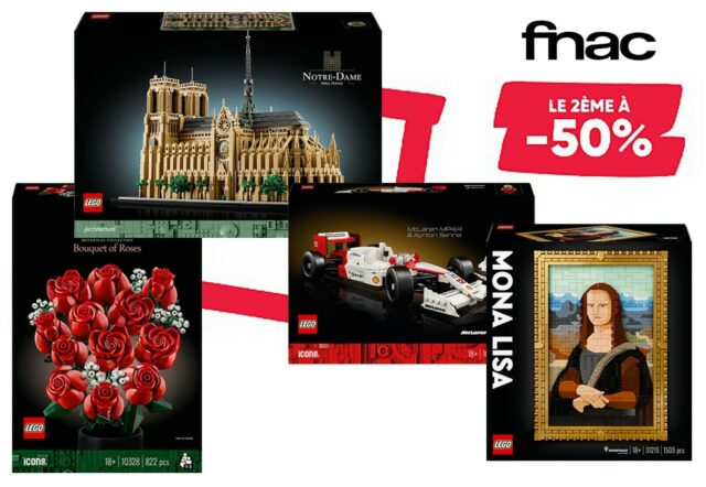 Promo LEGO Fnac : 50% de remise immédiate sur le 2e set acheté